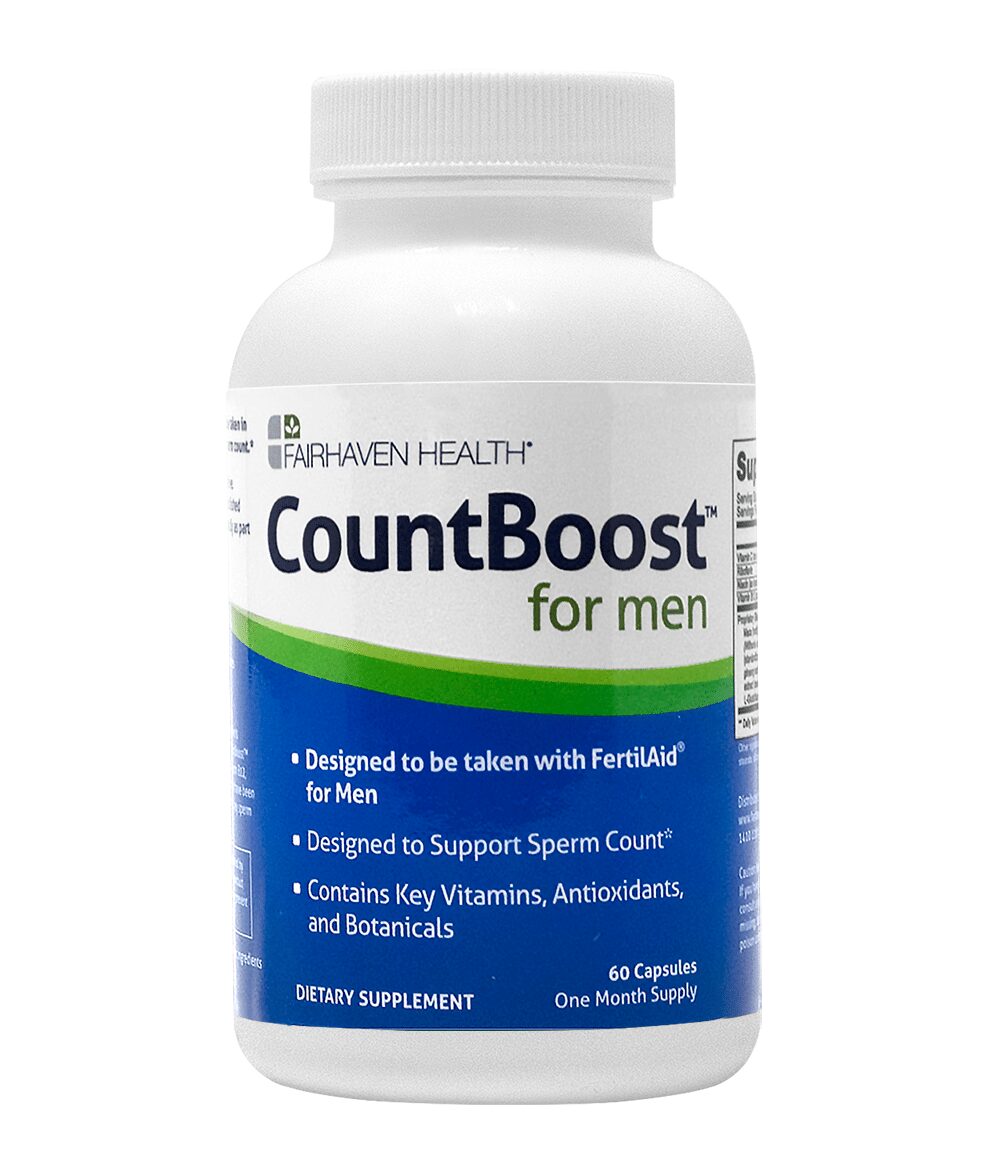 Fairhaven CountBoost Sperm Count Supplement for Men – 60 Capsules – One Month Supply
